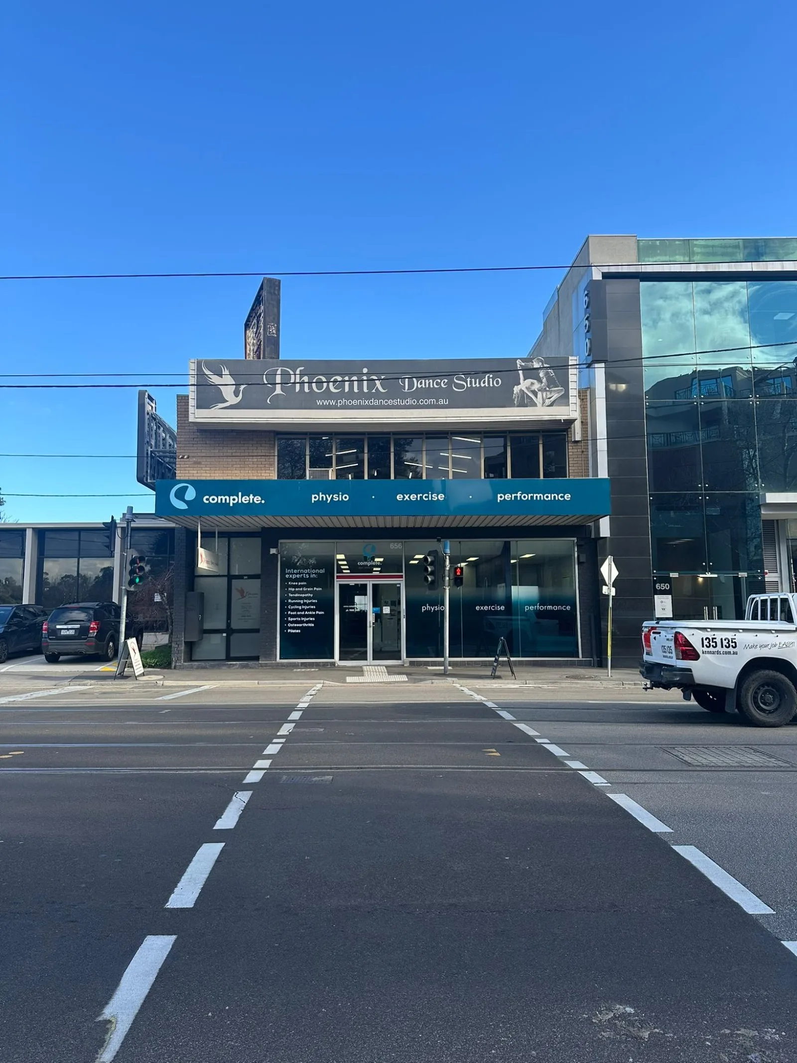 Complete Physio Richmond clinic storefront at 656 Bridge Road, Richmond